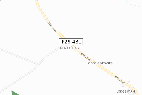 IP29 4BL map - large scale - OS Open Zoomstack (Ordnance Survey)