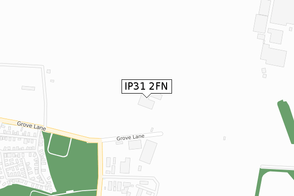 IP31 2FN map - large scale - OS Open Zoomstack (Ordnance Survey)