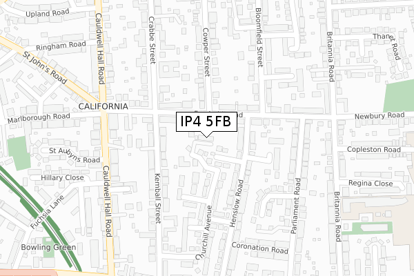 IP4 5FB map - large scale - OS Open Zoomstack (Ordnance Survey)