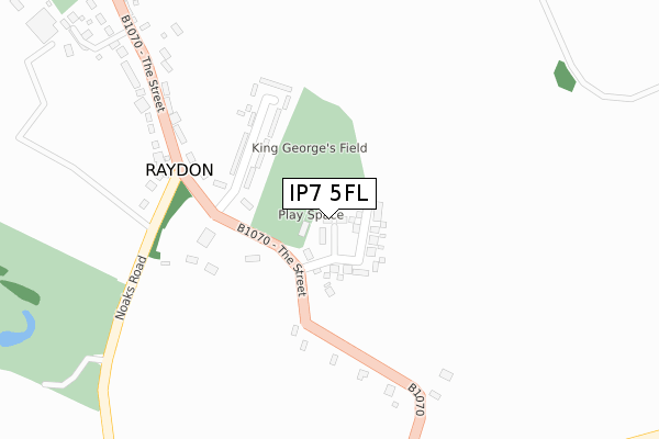 IP7 5FL map - large scale - OS Open Zoomstack (Ordnance Survey)