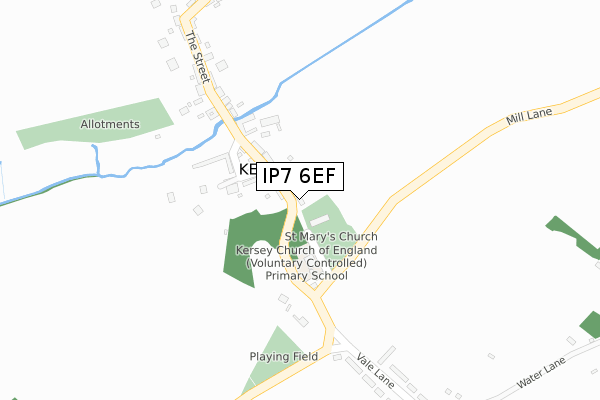 IP7 6EF map - large scale - OS Open Zoomstack (Ordnance Survey)