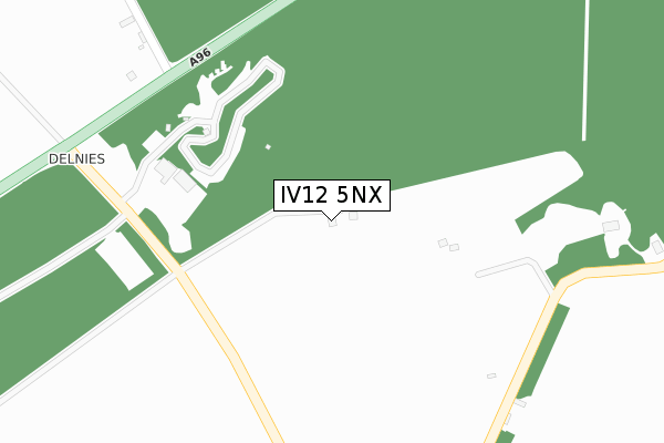 IV12 5NX map - large scale - OS Open Zoomstack (Ordnance Survey)