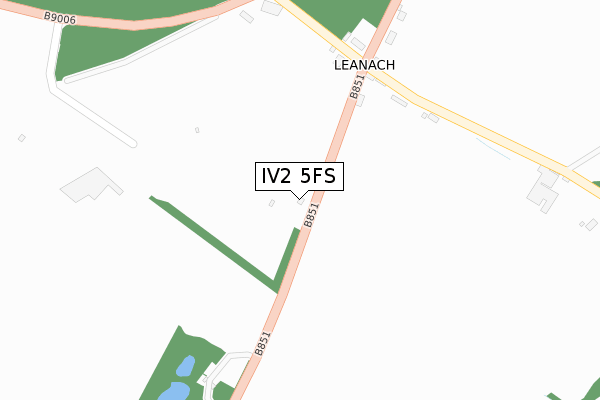 IV2 5FS map - large scale - OS Open Zoomstack (Ordnance Survey)