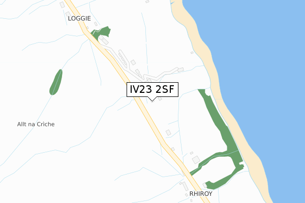 IV23 2SF map - large scale - OS Open Zoomstack (Ordnance Survey)