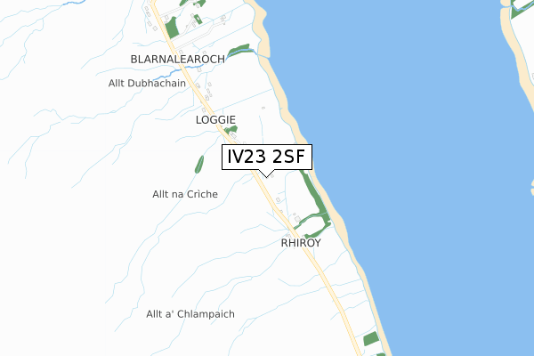 IV23 2SF map - small scale - OS Open Zoomstack (Ordnance Survey)