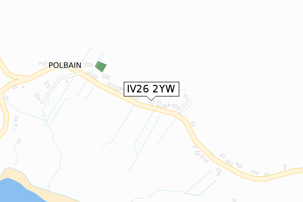 IV26 2YW map - large scale - OS Open Zoomstack (Ordnance Survey)