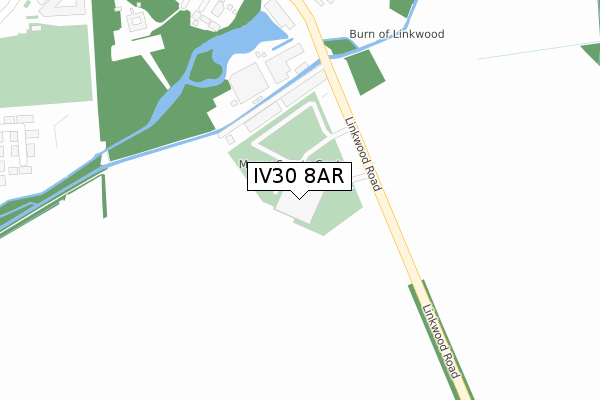 IV30 8AR map - large scale - OS Open Zoomstack (Ordnance Survey)