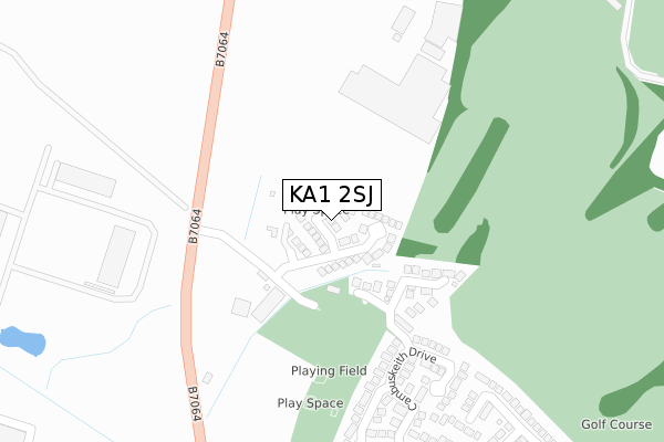 KA1 2SJ map - large scale - OS Open Zoomstack (Ordnance Survey)