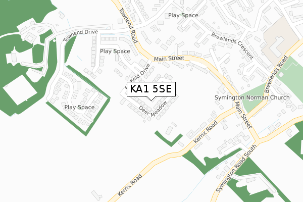 KA1 5SE map - large scale - OS Open Zoomstack (Ordnance Survey)