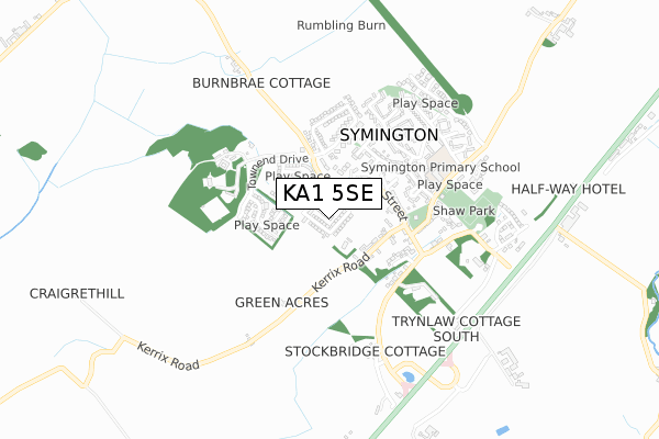 KA1 5SE map - small scale - OS Open Zoomstack (Ordnance Survey)