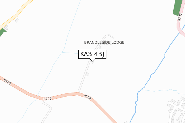 KA3 4BJ map - large scale - OS Open Zoomstack (Ordnance Survey)