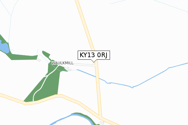 KY13 0RJ map - large scale - OS Open Zoomstack (Ordnance Survey)