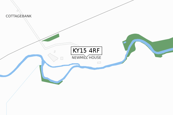 KY15 4RF map - large scale - OS Open Zoomstack (Ordnance Survey)