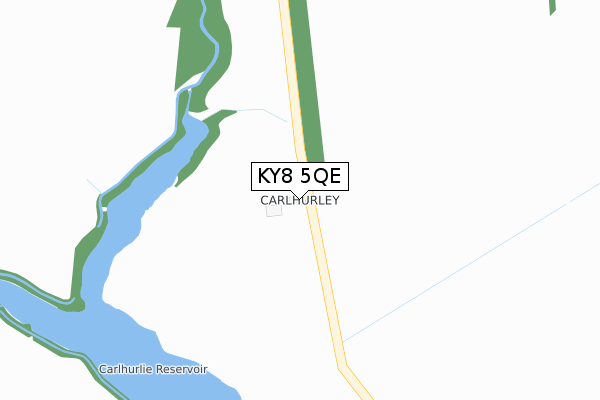 KY8 5QE map - large scale - OS Open Zoomstack (Ordnance Survey)