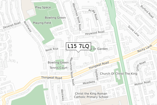 L15 7LQ map - large scale - OS Open Zoomstack (Ordnance Survey)