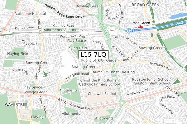 L15 7LQ map - small scale - OS Open Zoomstack (Ordnance Survey)