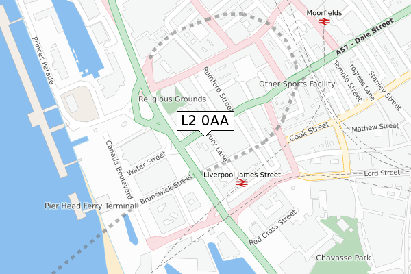 L2 0AA map - large scale - OS Open Zoomstack (Ordnance Survey)