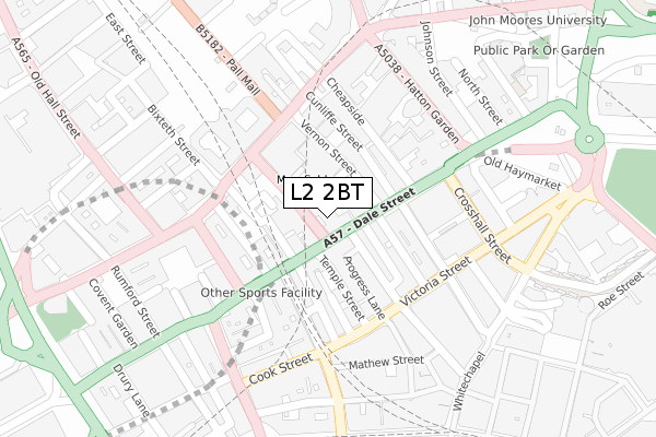 L2 2BT map - large scale - OS Open Zoomstack (Ordnance Survey)