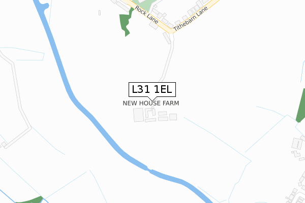 L31 1EL map - large scale - OS Open Zoomstack (Ordnance Survey)