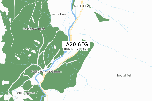 LA20 6EG map - small scale - OS Open Zoomstack (Ordnance Survey)