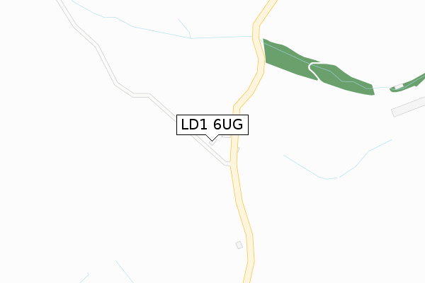 LD1 6UG map - large scale - OS Open Zoomstack (Ordnance Survey)