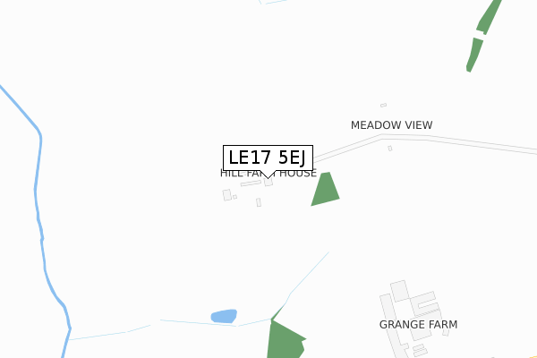 LE17 5EJ map - large scale - OS Open Zoomstack (Ordnance Survey)