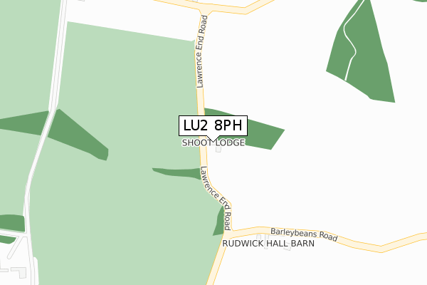 LU2 8PH map - large scale - OS Open Zoomstack (Ordnance Survey)