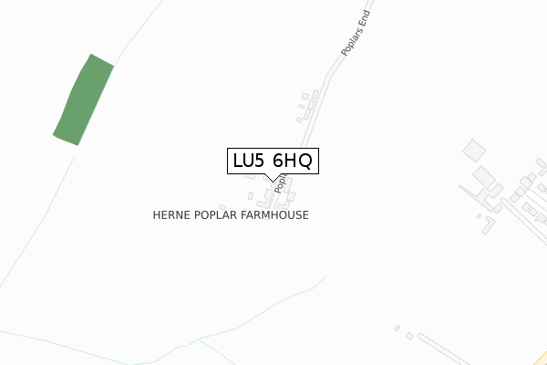 LU5 6HQ map - large scale - OS Open Zoomstack (Ordnance Survey)