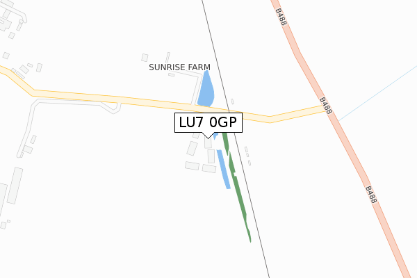 LU7 0GP map - large scale - OS Open Zoomstack (Ordnance Survey)