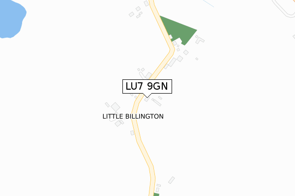 LU7 9GN map - large scale - OS Open Zoomstack (Ordnance Survey)