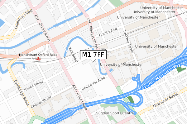 M1 7FF map - large scale - OS Open Zoomstack (Ordnance Survey)