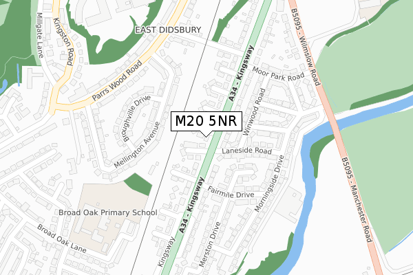 M20 5NR map - large scale - OS Open Zoomstack (Ordnance Survey)