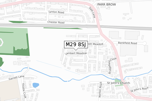 M29 8SJ map - large scale - OS Open Zoomstack (Ordnance Survey)