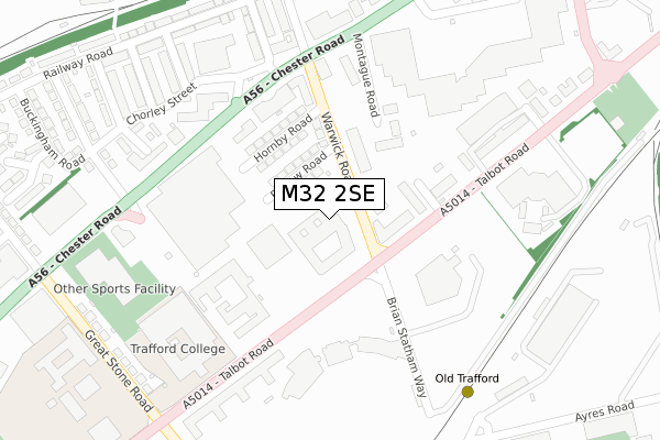 M32 2SE map - large scale - OS Open Zoomstack (Ordnance Survey)