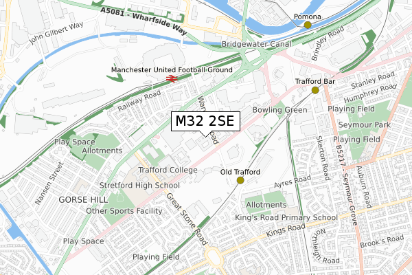 M32 2SE map - small scale - OS Open Zoomstack (Ordnance Survey)