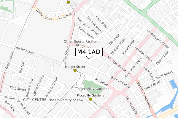 M4 1AD map - large scale - OS Open Zoomstack (Ordnance Survey)