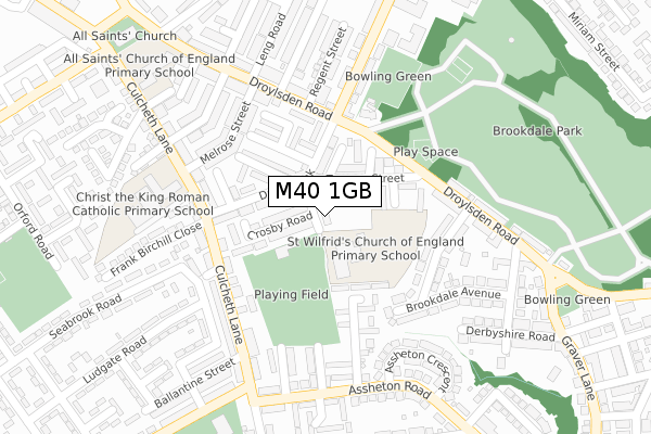 M40 1GB map - large scale - OS Open Zoomstack (Ordnance Survey)