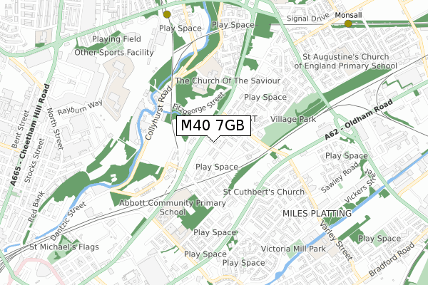 M40 7GB map - small scale - OS Open Zoomstack (Ordnance Survey)