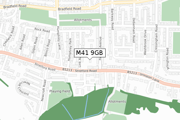 M41 9GB map - large scale - OS Open Zoomstack (Ordnance Survey)