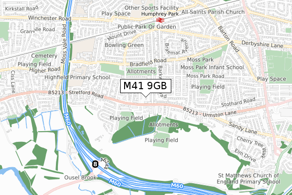 M41 9GB map - small scale - OS Open Zoomstack (Ordnance Survey)