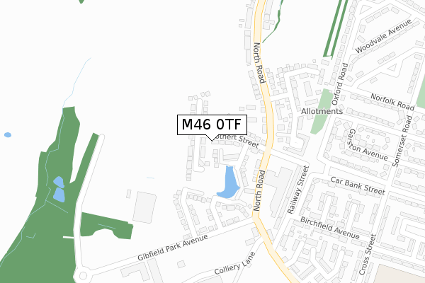 M46 0TF map - large scale - OS Open Zoomstack (Ordnance Survey)