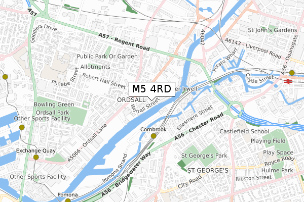 M5 4RD map - small scale - OS Open Zoomstack (Ordnance Survey)