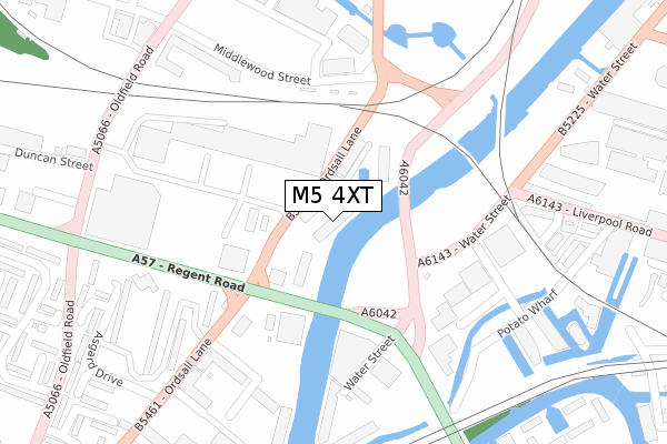 M5 4XT map - large scale - OS Open Zoomstack (Ordnance Survey)