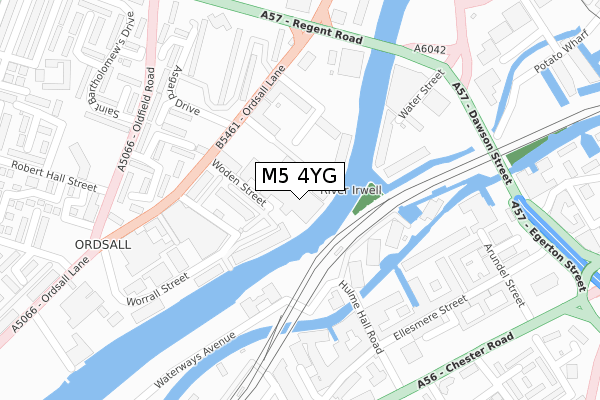 M5 4YG map - large scale - OS Open Zoomstack (Ordnance Survey)