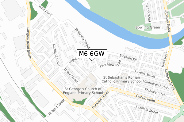 M6 6GW map - large scale - OS Open Zoomstack (Ordnance Survey)