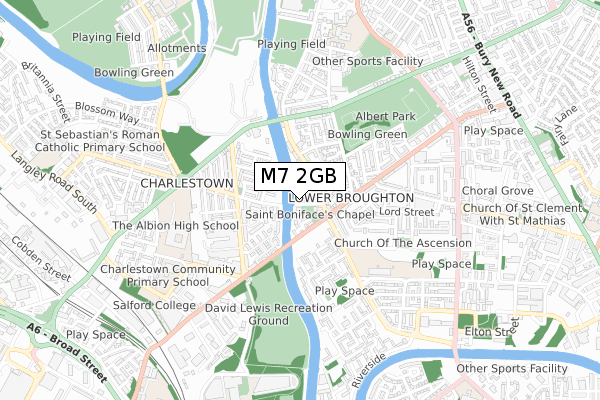 M7 2GB map - small scale - OS Open Zoomstack (Ordnance Survey)