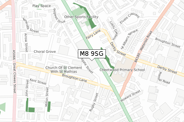 M8 9SG map - large scale - OS Open Zoomstack (Ordnance Survey)