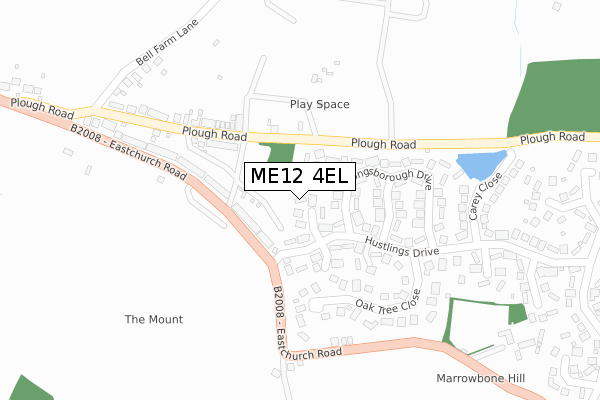 ME12 4EL map - large scale - OS Open Zoomstack (Ordnance Survey)