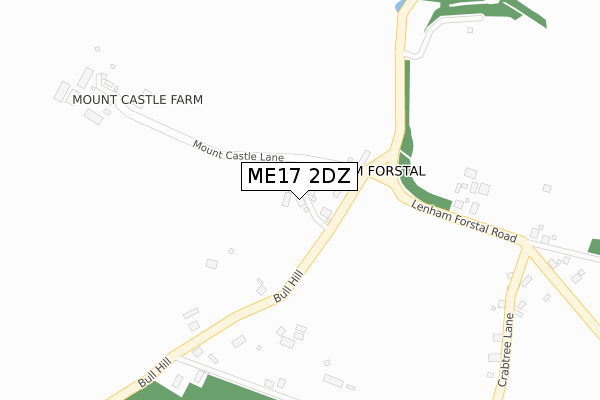 ME17 2DZ map - large scale - OS Open Zoomstack (Ordnance Survey)