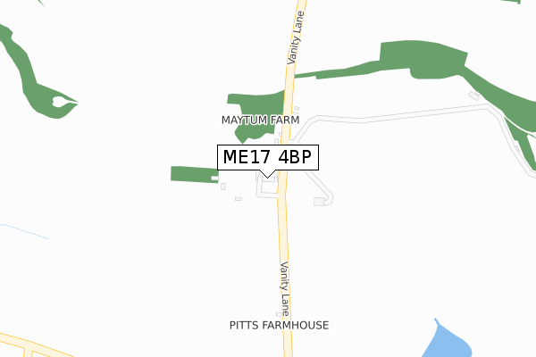 ME17 4BP map - large scale - OS Open Zoomstack (Ordnance Survey)